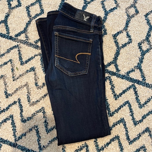 American Eagle Outfitters Denim - American Eagle Super Super Stretch 00 Short Jeggings Dark Wash